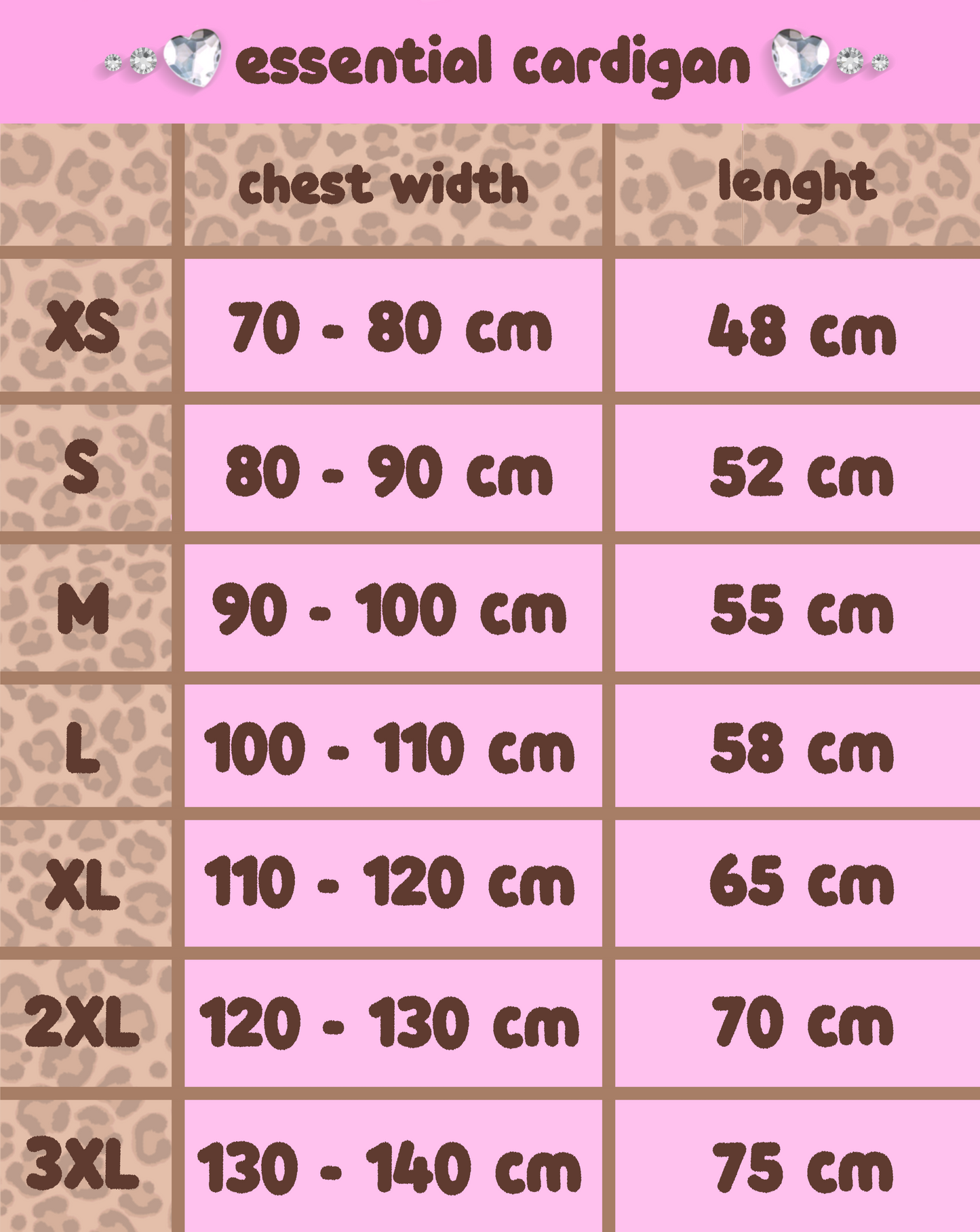 ❤︎ leopard essentials cardigan - pink x light brown (PREORDER COMING SOON) ❤︎