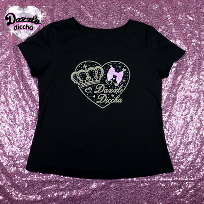 ❤︎⁠ dazzle diccha crown logo tee - black (PREORDER COMING SOON) ❤︎⁠