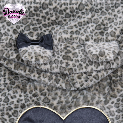 ❤︎⁠ leopard essentials hoodie - black x brown (PREORDER COMING SOON) ❤︎⁠