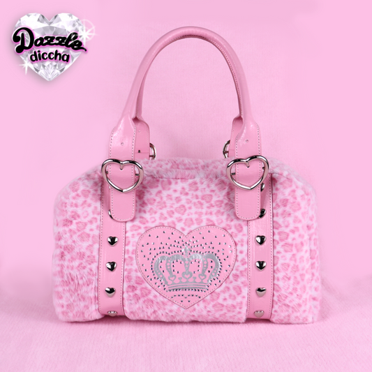 ❤︎⁠ leopard essentials handbag - pink ❤︎⁠