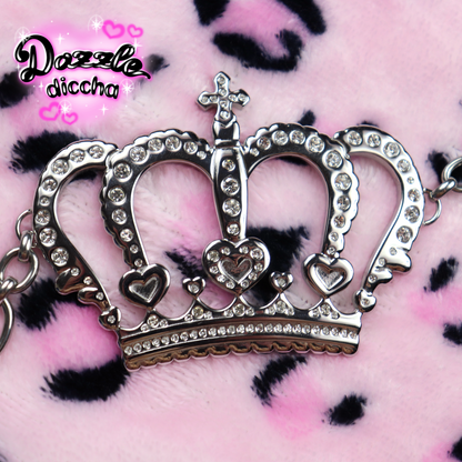 ❤︎⁠ dazzling crown stainless steel belt - silver SHIPS LATE OCTOBER ❤︎⁠